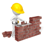 building brick wall PA 150 wht 3203